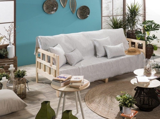 Ριχτάρι Ragusta 04 Grey Teoran Διθέσιο 180x250cm Βαμβάκι-Πολυέστερ