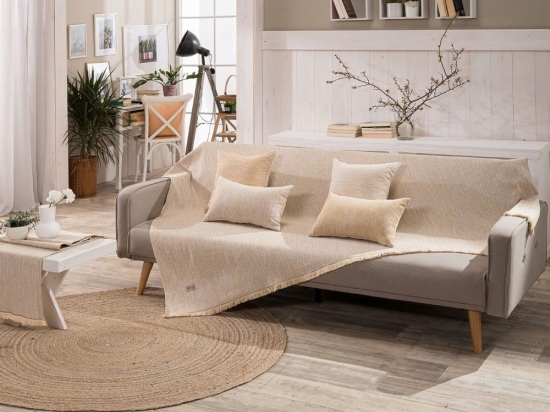 Ριχτάρι Ragusta 14 Yellow Teoran Διθέσιο 180x250cm Βαμβάκι-Πολυέστερ