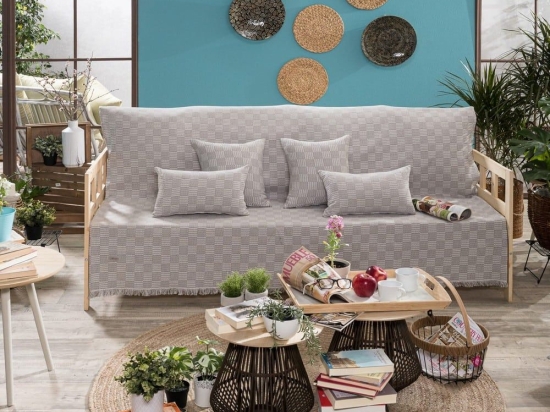 Ριχτάρι Teramo 03 Elephant Teoran Διθέσιο 180x250cm Βαμβάκι-Πολυέστερ