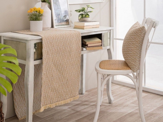 Τραβέρσα Giardino 14 Yellow Teoran 45X180 Βαμβάκι-Πολυέστερ