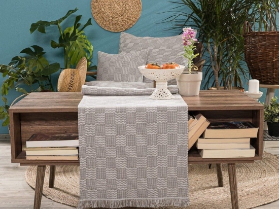 Τραβέρσα Teramo 03 Elephant Teoran 45X180 Βαμβάκι-Πολυέστερ