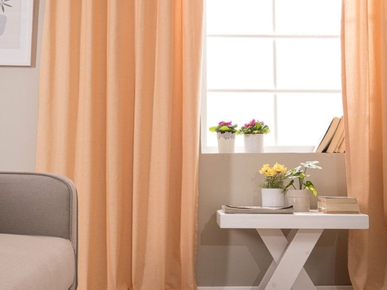 Κουρτίνα Laredo 14 Peach Teoran 140x275 Βαμβάκι-Πολυέστερ