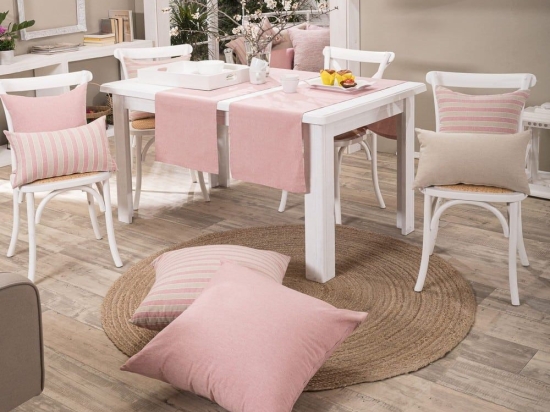 Τραβέρσα Laredo 06 Pink Teoran 40x160 Βαμβάκι-Πολυέστερ
