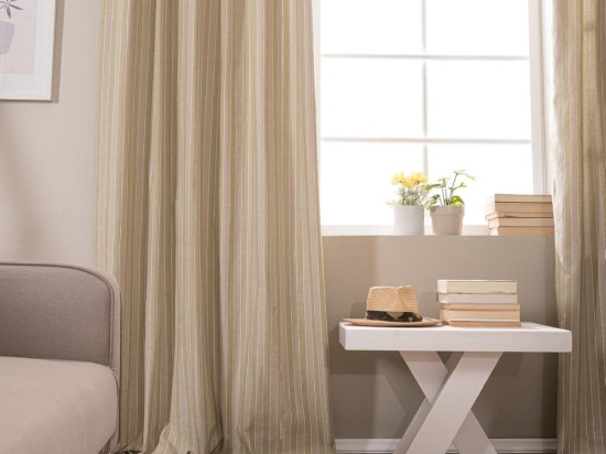 Κουρτίνα Prado 08 Lime Teoran 140x275 Βαμβάκι-Πολυέστερ