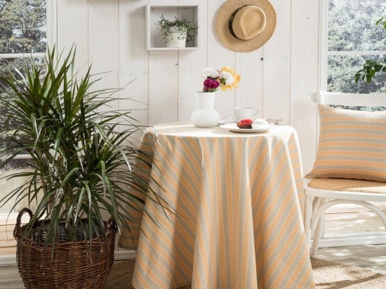 Ροτόντα Prado 14 Peach Teoran Διάμετρος 180cm Φ180 Βαμβάκι-Πολυέστερ