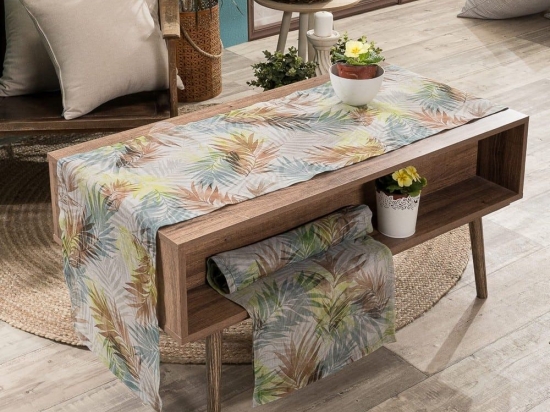 Τραβέρσα Arousa Beige-Green Teoran 40x160 Πολυέστερ