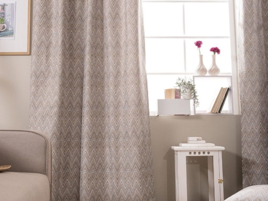 Κουρτίνα Rota 02 Beige Teoran 140X260 Ακρυλικό,Βαμβάκι, Polyester