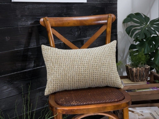 Μαξιλάρι Διακοσμητικό (Με Γέμιση) Brooklin 17 Yellow Teoran 30X50 Ακρυλικό,Βαμβάκι, Polyester