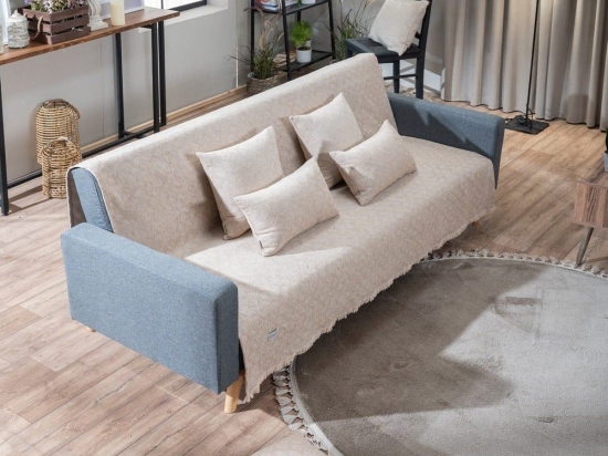 Ριχτάρι Harlem 14 Somon-Grey Teoran Διθέσιο Ακρυλικό,Βαμβάκι, Polyester
