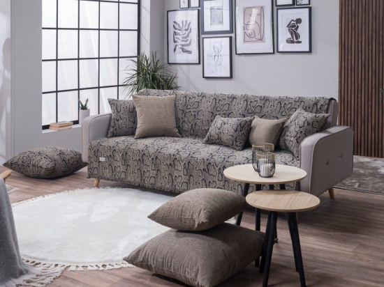 Ριχτάρι Malibu 03 Elephant Teoran Πολυθρόνα Ακρυλικό,Βαμβάκι, Polyester