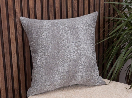 Μαξιλαροθήκη Διακοσμητική Cincinnati 11 Grey Teoran 43X43 Ακρυλικό,Βαμβάκι, Polyester