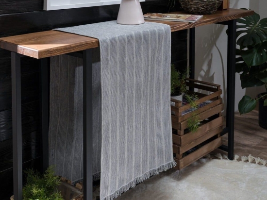 Τραβέρσα Jersey 11 Grey Teoran 45X180 Ακρυλικό,Βαμβάκι, Polyester