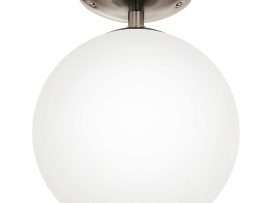 Φωτιστικό Οροφής Rondo 91589 White Eglo Μέταλλο,Γυαλί