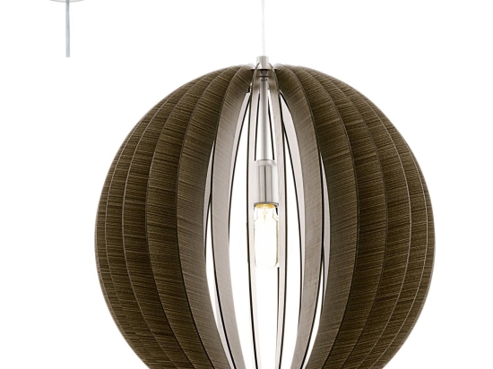 Φωτιστικό Οροφής Cossano 94636 Brown Eglo Μέταλλο,Ξύλο
