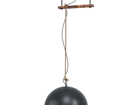 Φωτιστικό Οροφής-Ράγα 'Hodsoll' 43396 Rust-Black Eglo Μέταλλο,Ξύλο