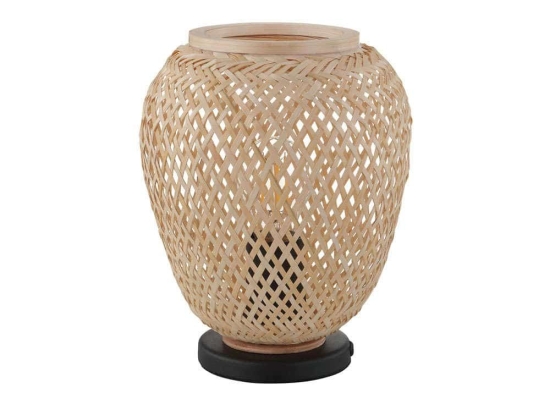 Φωτιστικό Επιτραπέζιο 'Dembleby' 43263 Natural-Black Eglo Μέταλλο,Ξύλο
