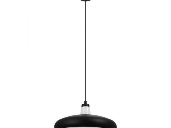Φωτιστικό Οροφής Led Tabanera-C 99032 2700-6500K Black-White Eglo Μέταλλο,Γυαλί