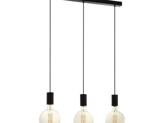 Φωτιστικό Οροφής-Ράγα Pozueta 98662 L-840 Black Eglo Μέταλλο