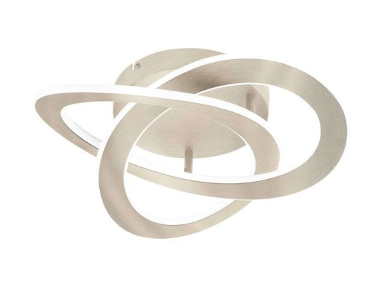 Φωτιστικό Οροφής-Πλαφονιέρα Rolimare 900419 42x40x13cm Led 35W Satin Nickel Eglo