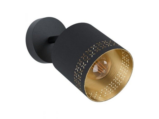 Φωτιστικό Τοίχου-Απλίκα Esteperra 99276 1 Gold Eglo Μέταλλο,Ύφασμα