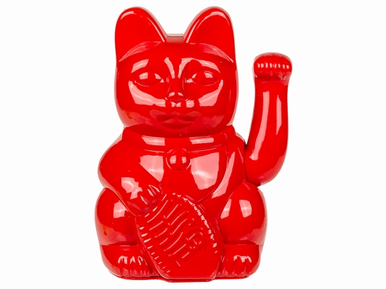 Κόκκινη Γατούλα Maneki 20cm