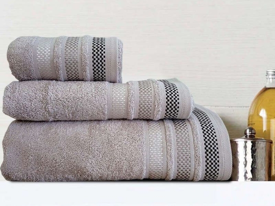 Πετσέτα Valeria Silver Sb Home Χεριών 30x50cm 100% Βαμβάκι