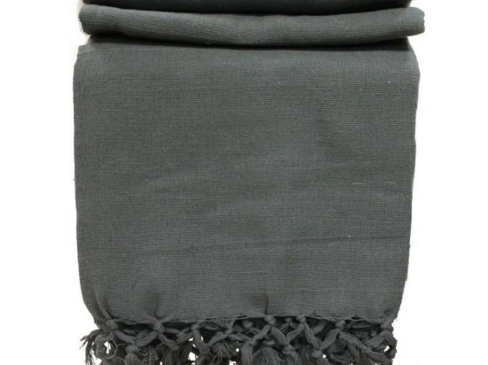 Ριχτάρι Rajput NARDCHA Ανθρακί Διθέσιο 225x250cm 100% Βαμβάκι