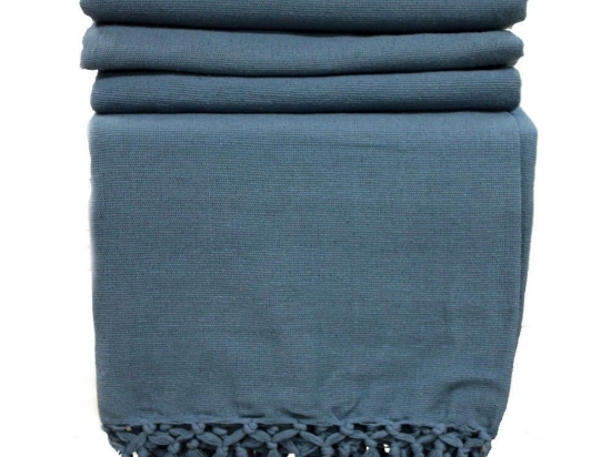 Ριχτάρι Rajput NARSKSSBL Μπλε Τετραθέσιο 225x350cm 100% Βαμβάκι
