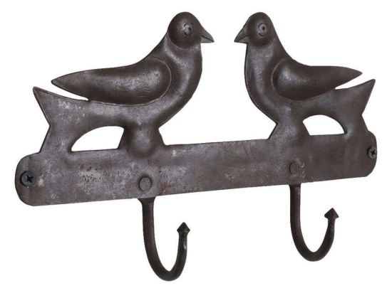 Κρεμάστρα Τοίχου 2 Θέσεων ACIR00400B 25x4,5x15cm Black Μέταλλο