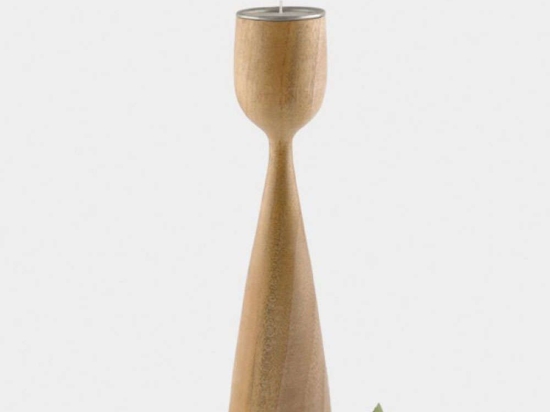 Κηροπήγιο Για Ρεσώ EI1451 25cm Natural Ξύλο
