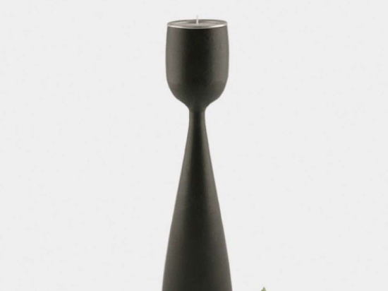 Κηροπήγιο Για Ρεσώ EI1454 25cm Black Ξύλο