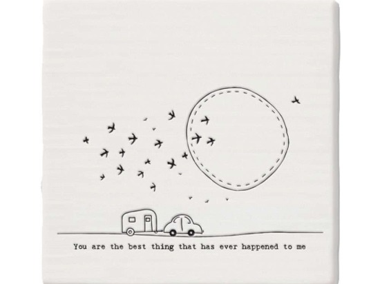 Σουβέρ Best Thing That Ever Happened EI0165 10x0,8x10cm White Πορσελάνη