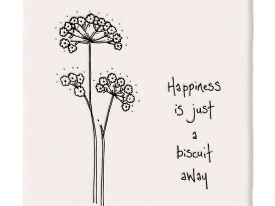 Σουβέρ Happiness Biscuit EI0178 10,5x0,8x10,5cm White Πορσελάνη