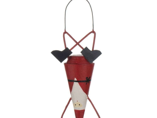 Στολίδι Άγιος Βασίλης Σε Στάση Λωτού SH8064 14cm Multi