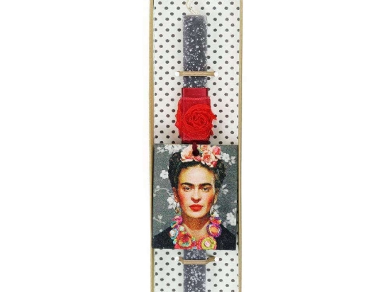 Λαμπάδα Frida Kahlo LA20134C 30cm Grey-Red