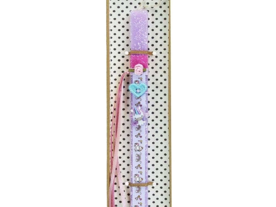 Λαμπάδα Μονόκερος Love LA23050B 30cm Lilac