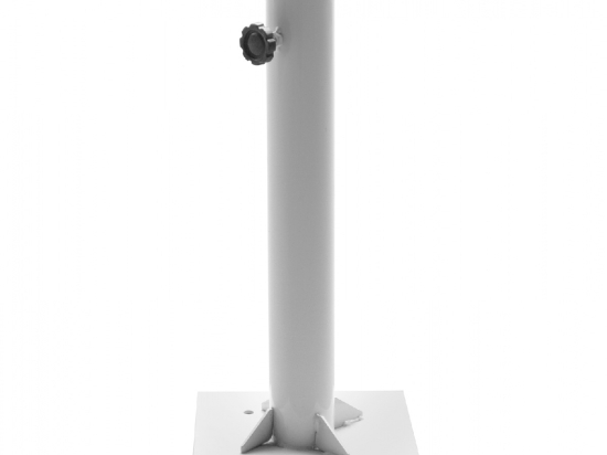 ΒΑΣΗ ΟΜΠΡΕΛΑΣ Φ60mm x 51Υεκ ΜΕΤΑΛΛΙΚΗ ΒΙΔΩΤΗ ΓΙΑ ΣΤΥΛΟ ΕΩΣ Φ60 HM6011 ΛΕΥΚΗ