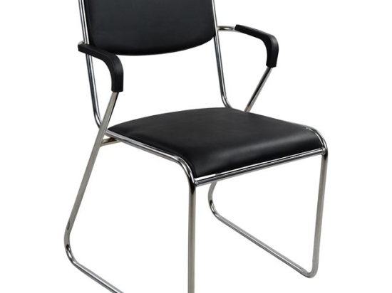 ΚΑΡΕΚΛΑ MACHA ΜΕ ΜΠΡΑΤΣΑ HM1020.01 ΜΑΥΡΗ 48x52x81 cm