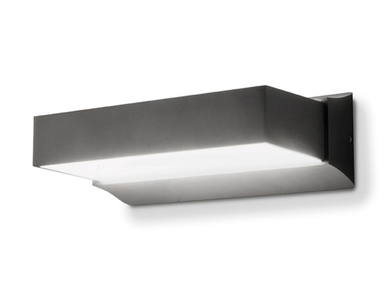 Φωτιστικό Τοίχου - Απλίκα Led Nic AP.NIC/NERO Black Ondaluce Μέταλλο,Γυαλί