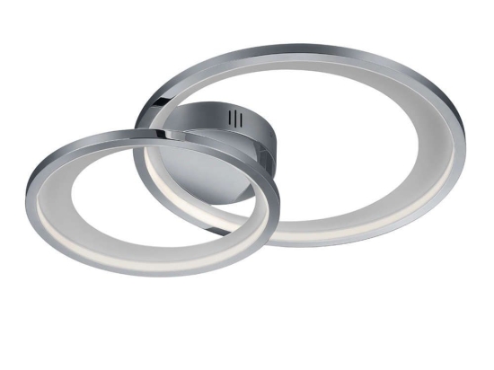 Φωτιστικό Οροφής - Πλαφονιέρα Led Granada 673810206 29W 2650Lmn 3000K Chrome-White Trio Lighting Μέταλλο