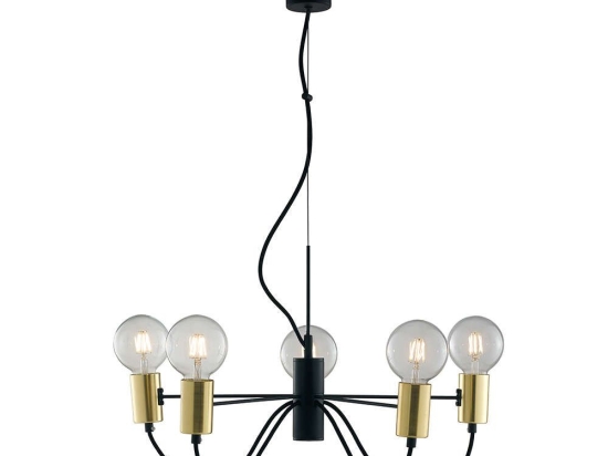 Φωτιστικό Οροφής I-Axon-S5 8031414863174 Gold-Black Luce Ambiente Design Μέταλλο