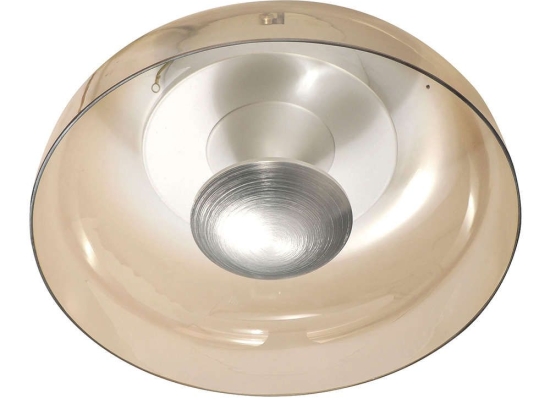 Φωτιστικό Οροφής - Πλαφονιέρα Led Vintage 3463-61-125 Nickel Fabas Luce Μέταλλο,Γυαλί