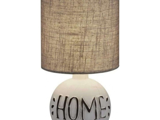 Φωτιστικό Επιτραπέζιο Esna R50661025 1xE14 40W Φ16cm 31cm Cappucino RL Lighting Κεραμικό,Ύφασμα