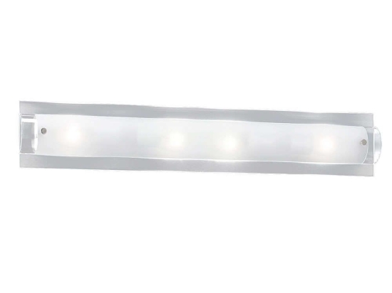 Φωτιστικό Τοίχου 5480 Clear White Perenz Μέταλλο,Γυαλί