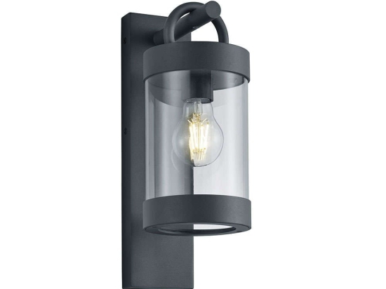 Φωτιστικό Τοίχου - Απλίκα Sambesi 204160142 1xE27 28W 12x33cm Grey Trio Lighting Αλουμίνιο