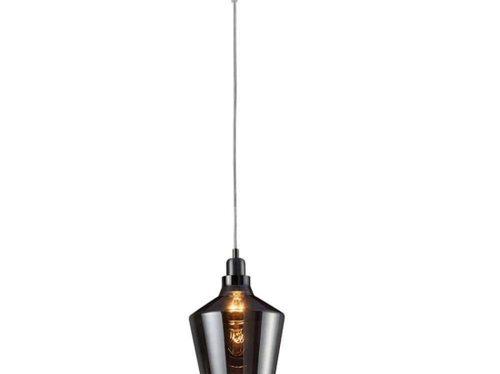 Φωτιστικό Οροφής Calais 304800142 Anthracite Trio Lighting Ξύλο,Γυαλί