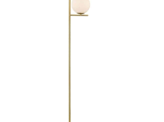 Φωτιστικό Δαπέδου Pure 402000108 Brass Trio Lighting Μέταλλο,Γυαλί