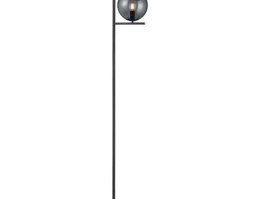 Φωτιστικό Δαπέδου Pure 402000142 Black Trio Lighting Μέταλλο,Γυαλί
