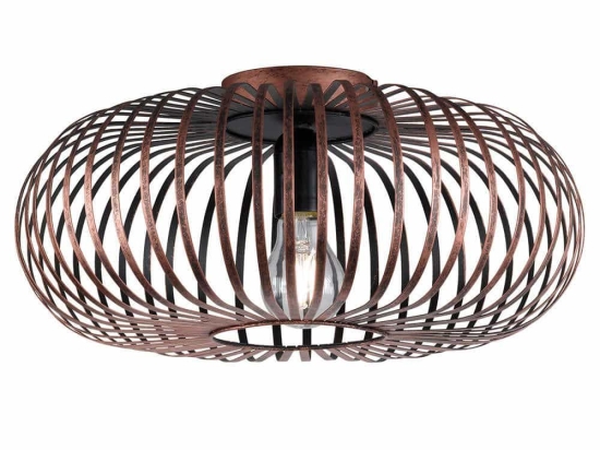 Φωτιστικό Οροφής - Πλαφονιέρα Johann 606900162 Antique Copper Trio Lighting Μέταλλο
