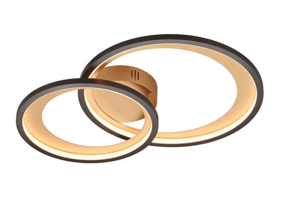 Φωτιστικό Οροφής - Πλαφονιέρα Led Granada 673810232 59x43 Black Trio Lighting Μέταλλο